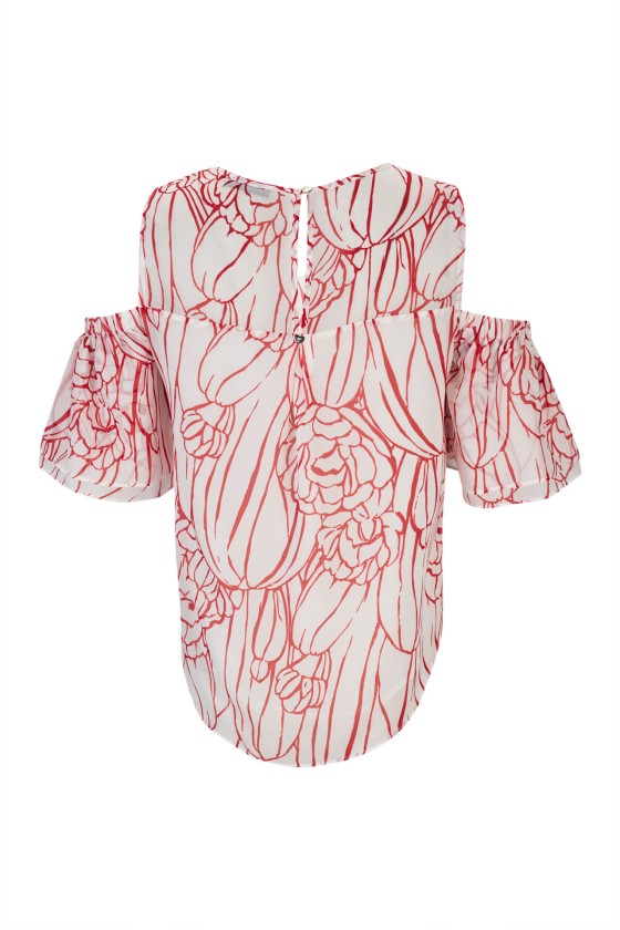 Off-the-shoulder blouse
