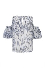 Off-the-shoulder blouse