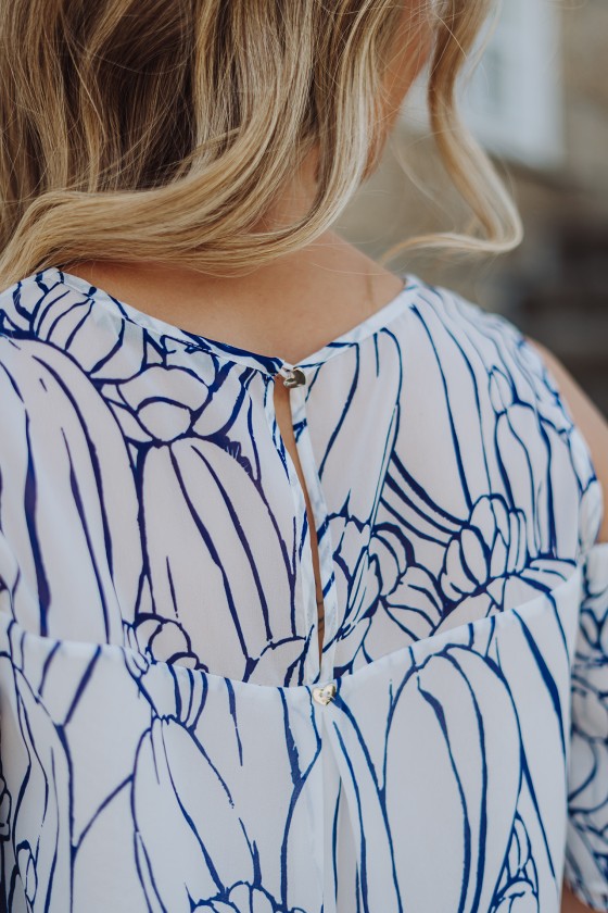 Off-the-shoulder blouse