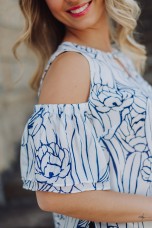 Off-the-shoulder blouse