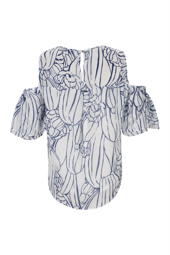 Off-the-shoulder blouse
