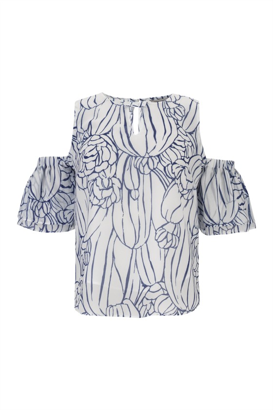 Off-the-shoulder blouse