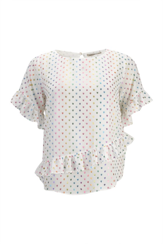 Ruffled blouse