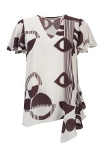Blouse with an asymmetrical detail