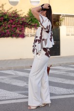 Blouse with an asymmetrical detail