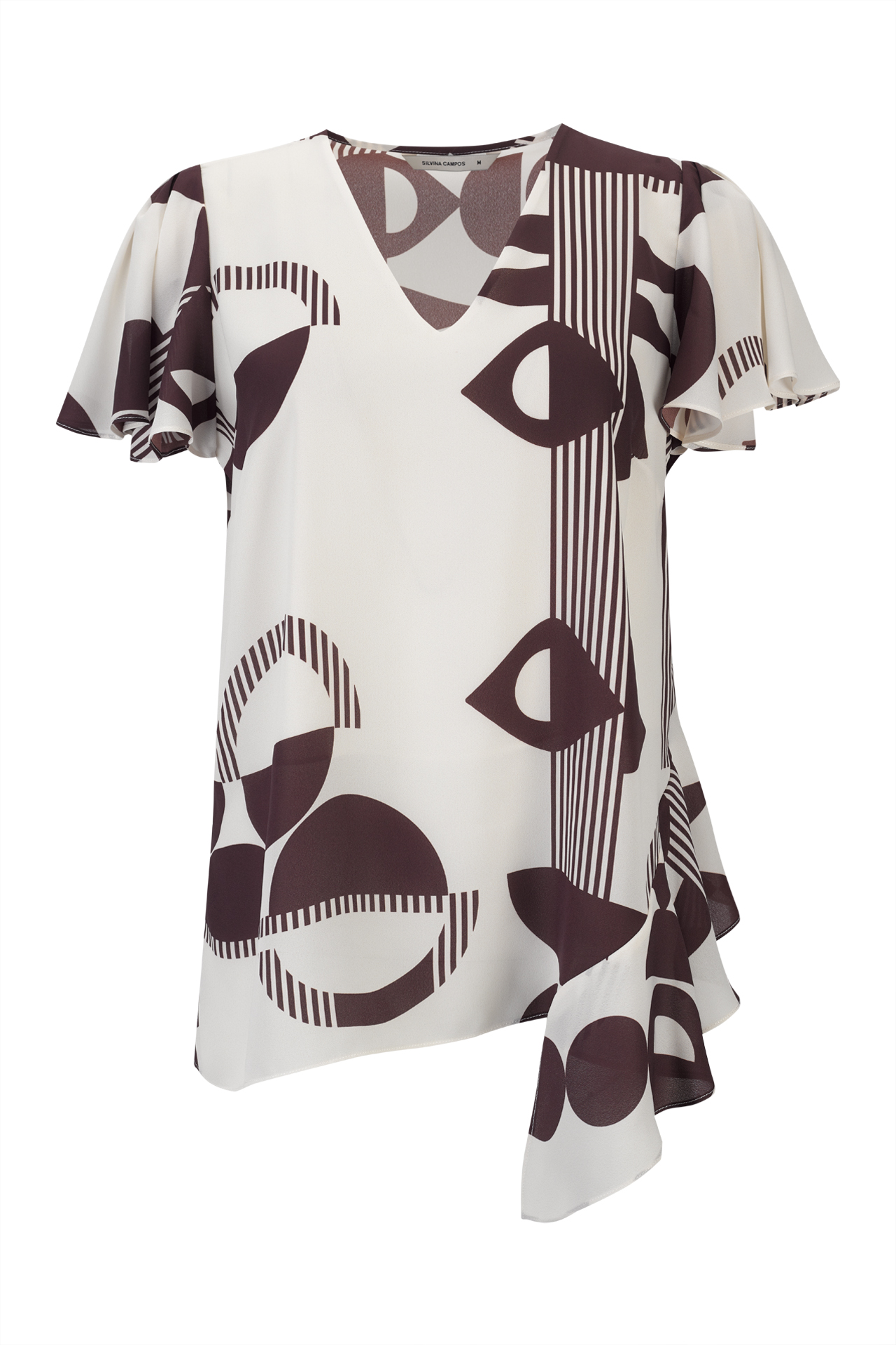 Blouse with an asymmetrical detail