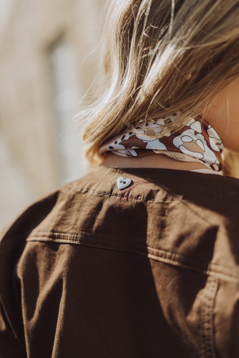 Embroidered brown jacket Embroidered brown jacket