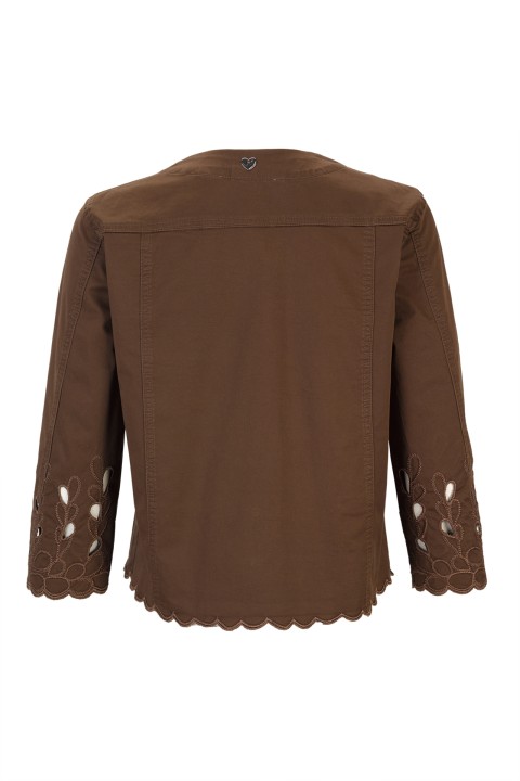 Embroidered brown jacket Embroidered brown jacket