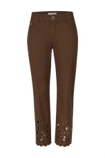 Pantalon chocolat brod�
