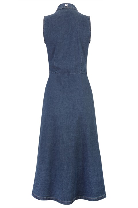Long denim dress