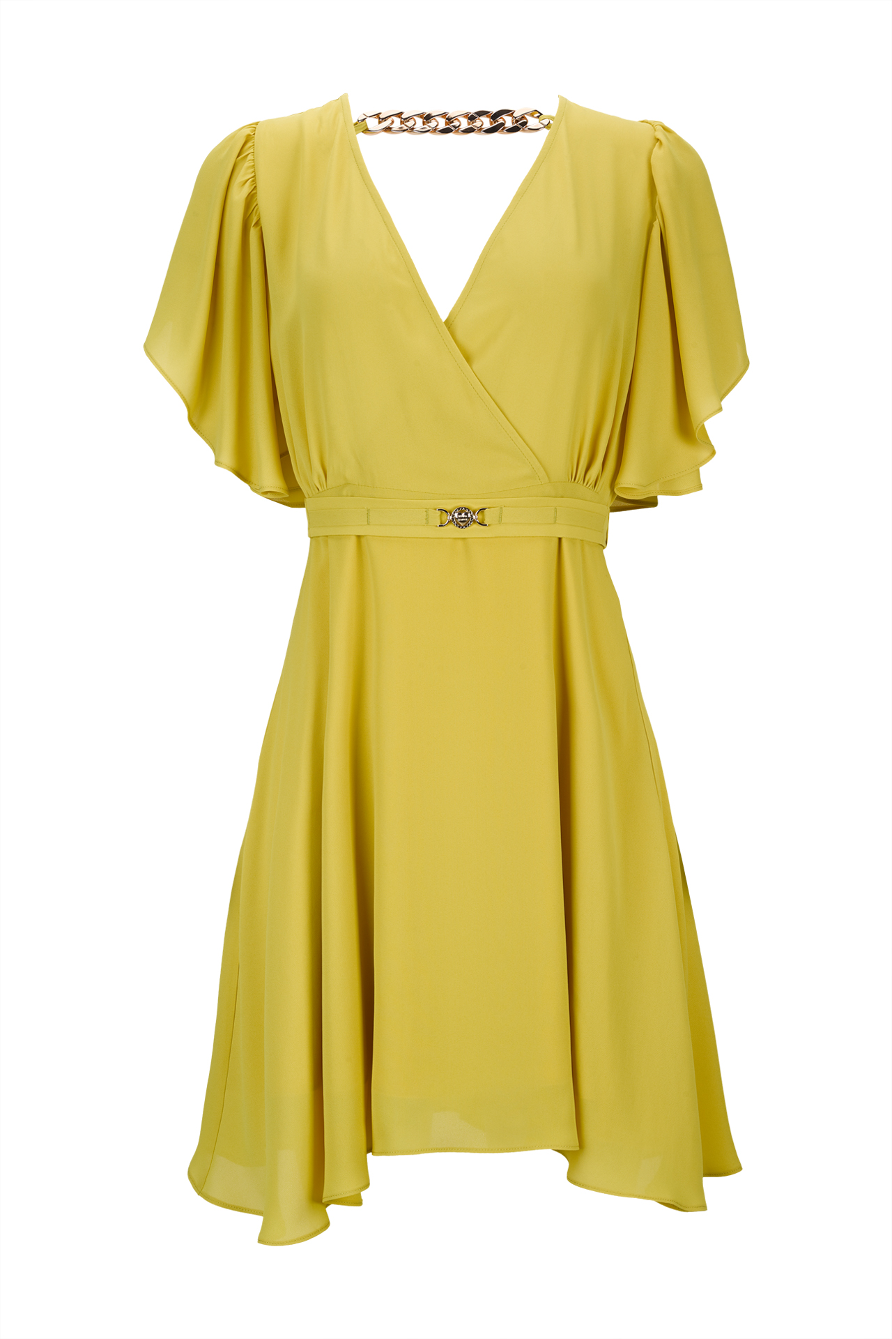 Gold chain dress