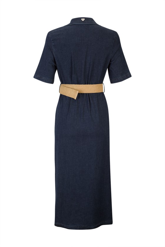 Vestido comprido de algodão