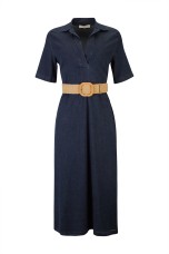 Vestido comprido de algodão