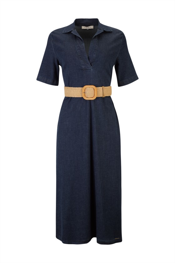 Vestido comprido de algodão