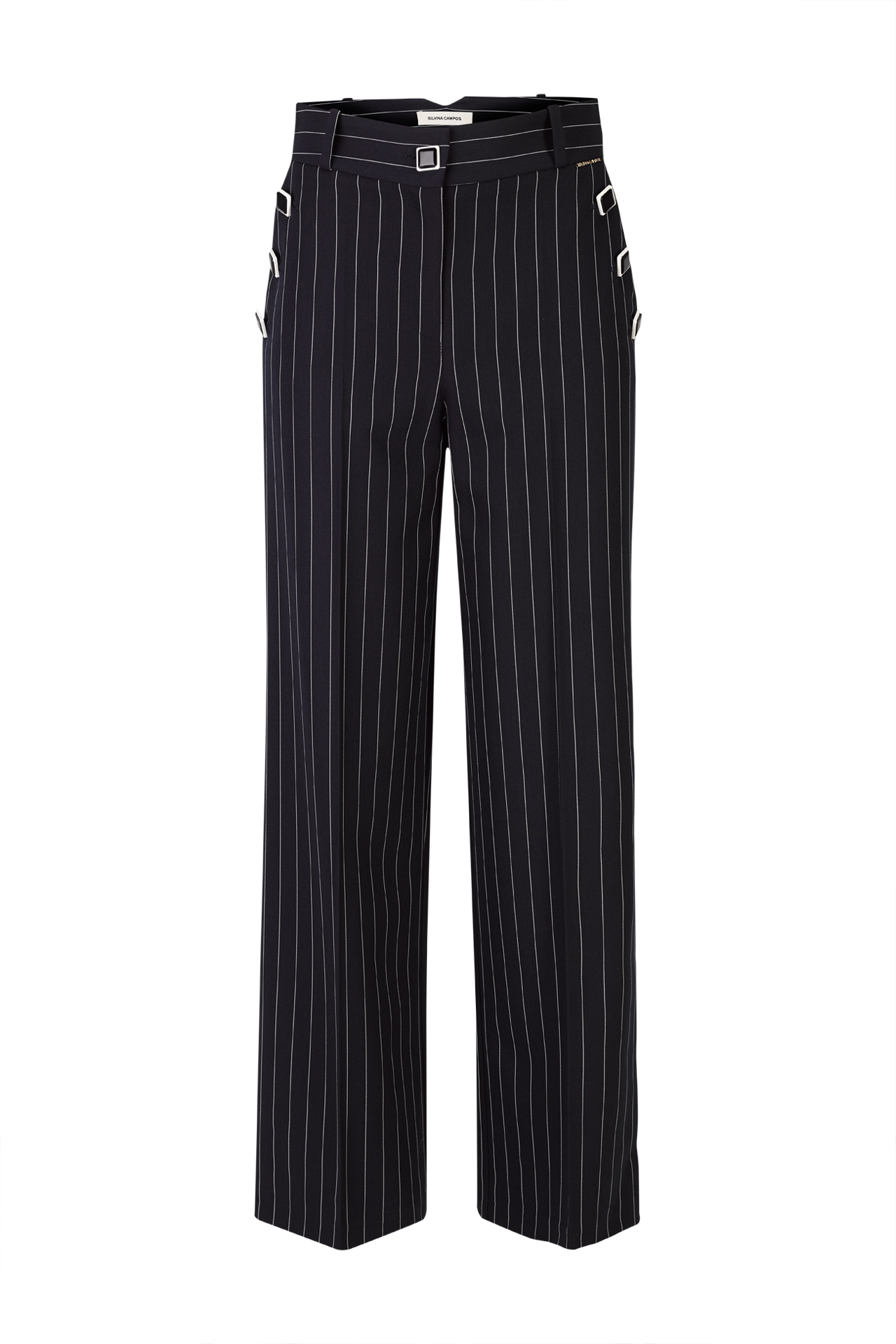 Pinstriped trousers