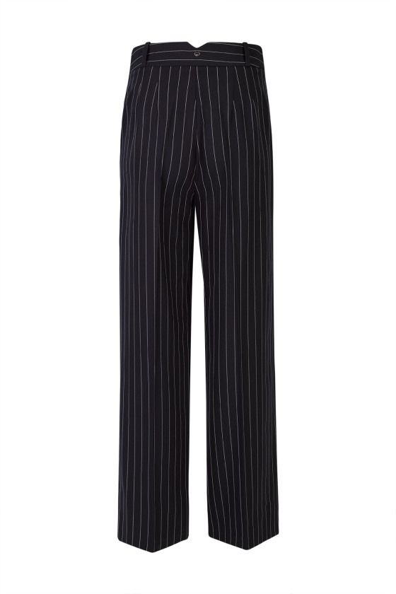 Pinstriped trousers