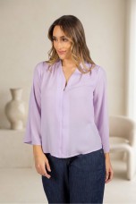 Invisible zip blouse