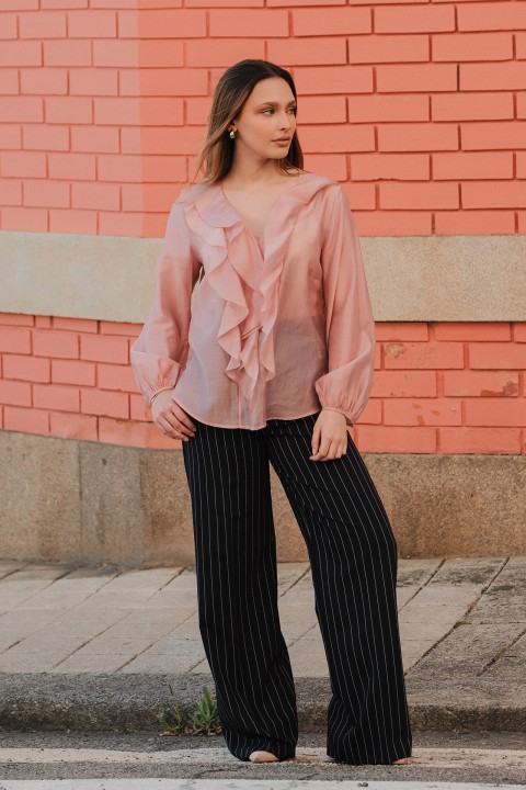Atelier blouse with front ruffles Atelier blouse with front ruffles