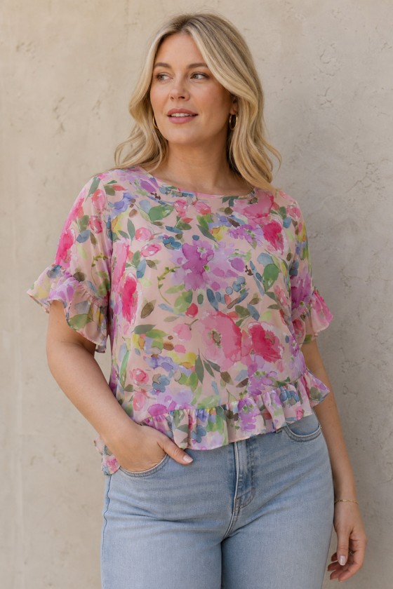 Ruffled blouse