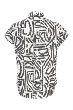 Ethnic-style cotton blouse