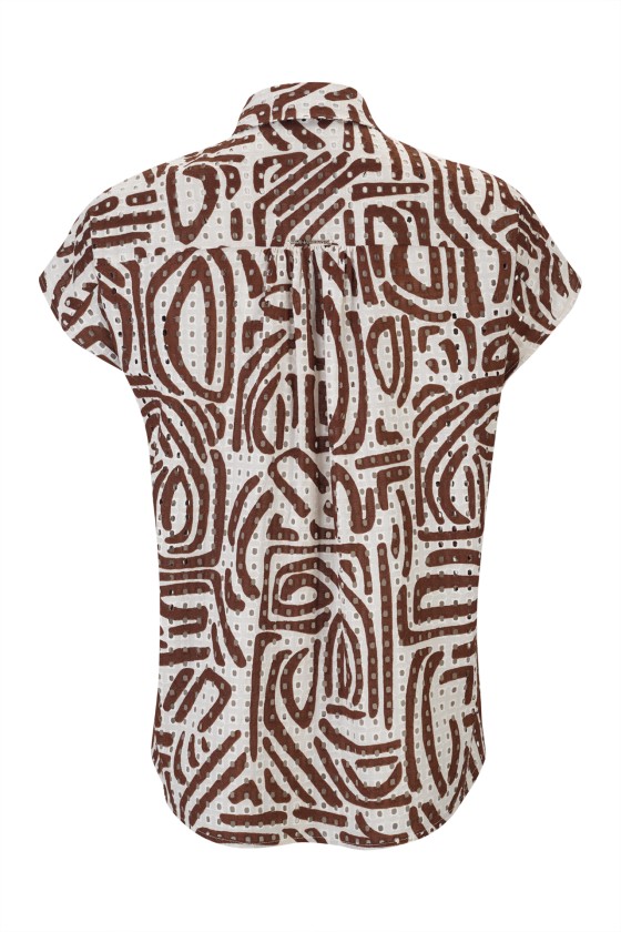 Blouse ethnique en coton