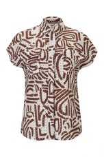 Blouse ethnique en coton