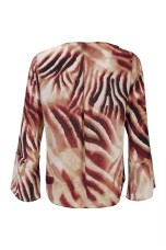 Asymmetrical printed tunic