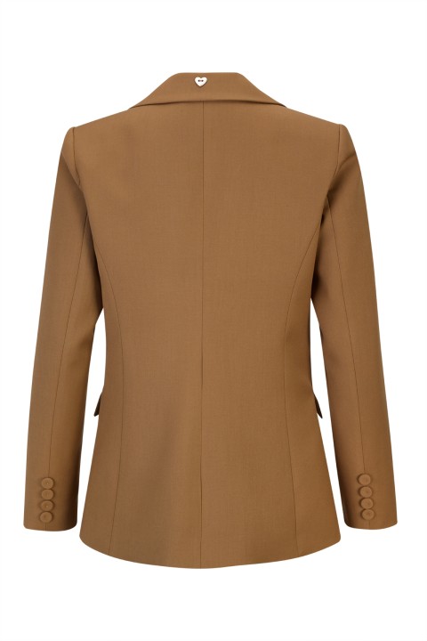 Maxi blazer with eyelets