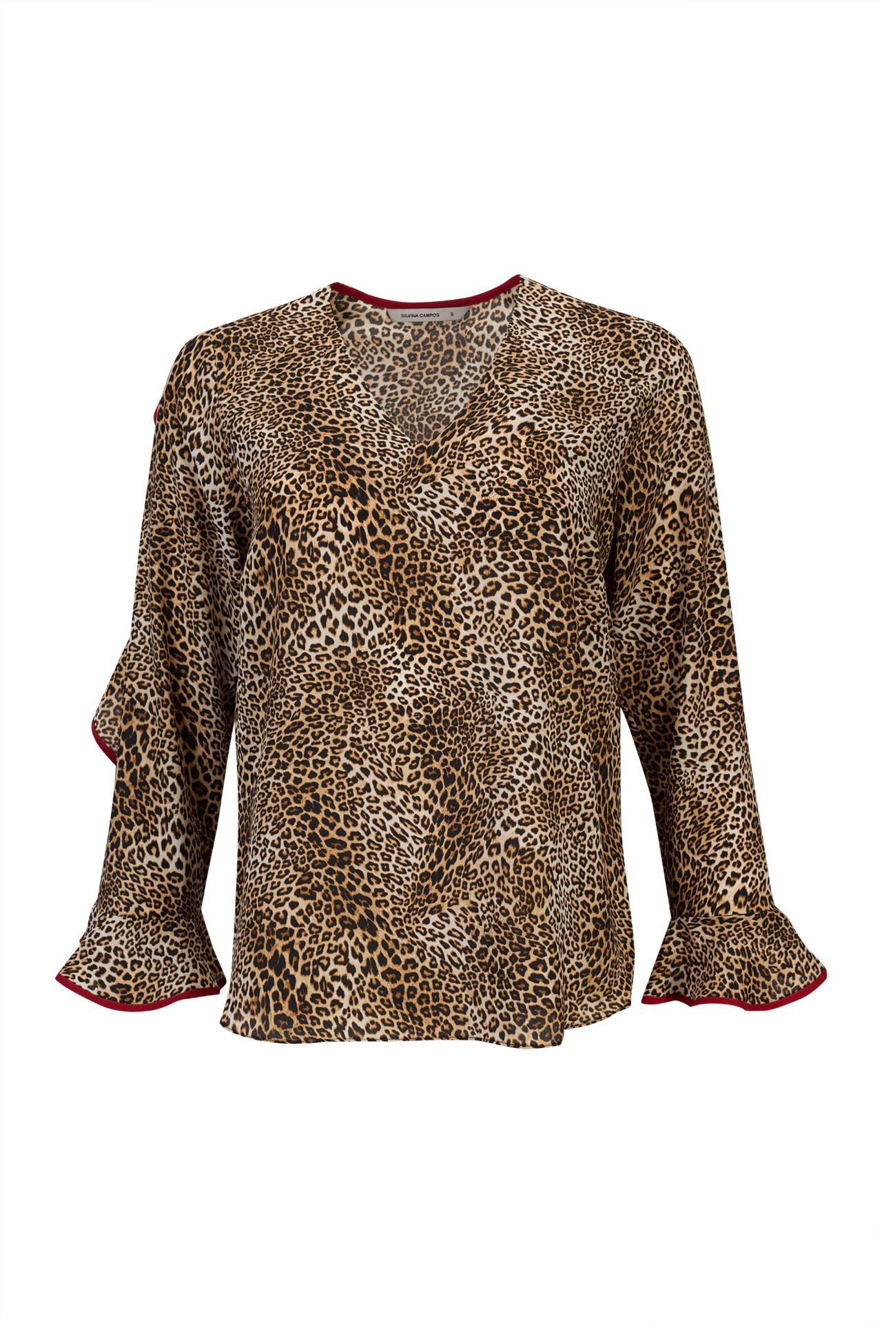 Printed tunic with trim