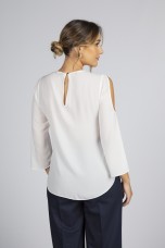 Slit sleeves blouse