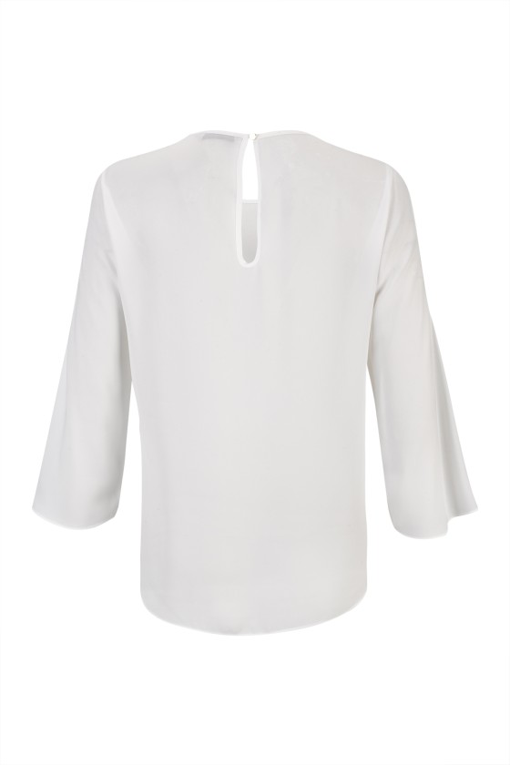 Slit sleeves blouse