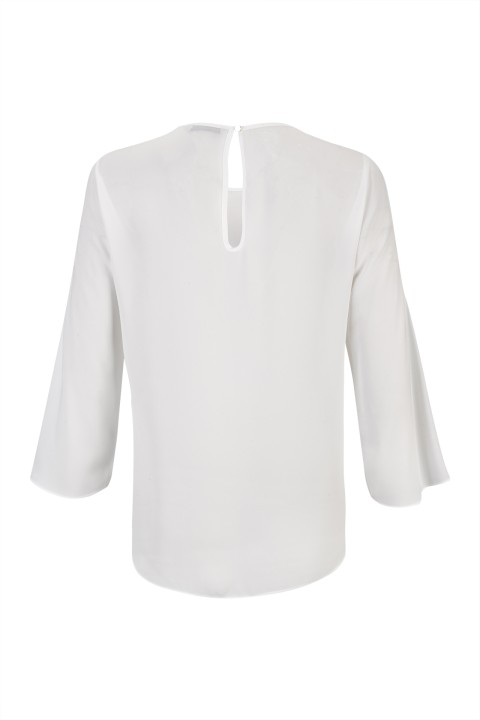 Slit sleeves blouse