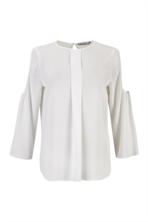 Slit sleeves blouse