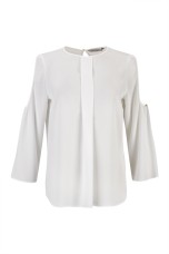 Slit sleeves blouse