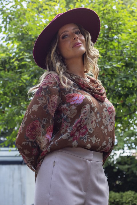 Adjustable scarf tunic