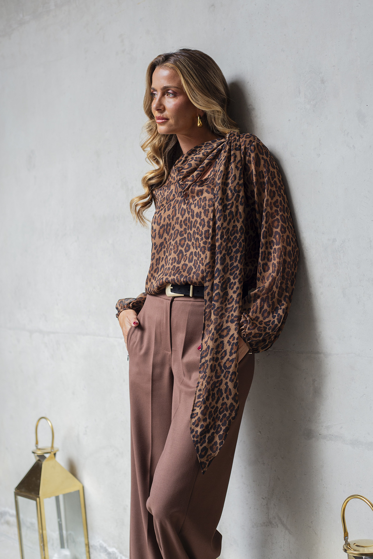 Adjustable scarf tunic