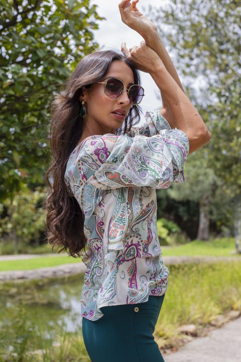 Ruffled tunic