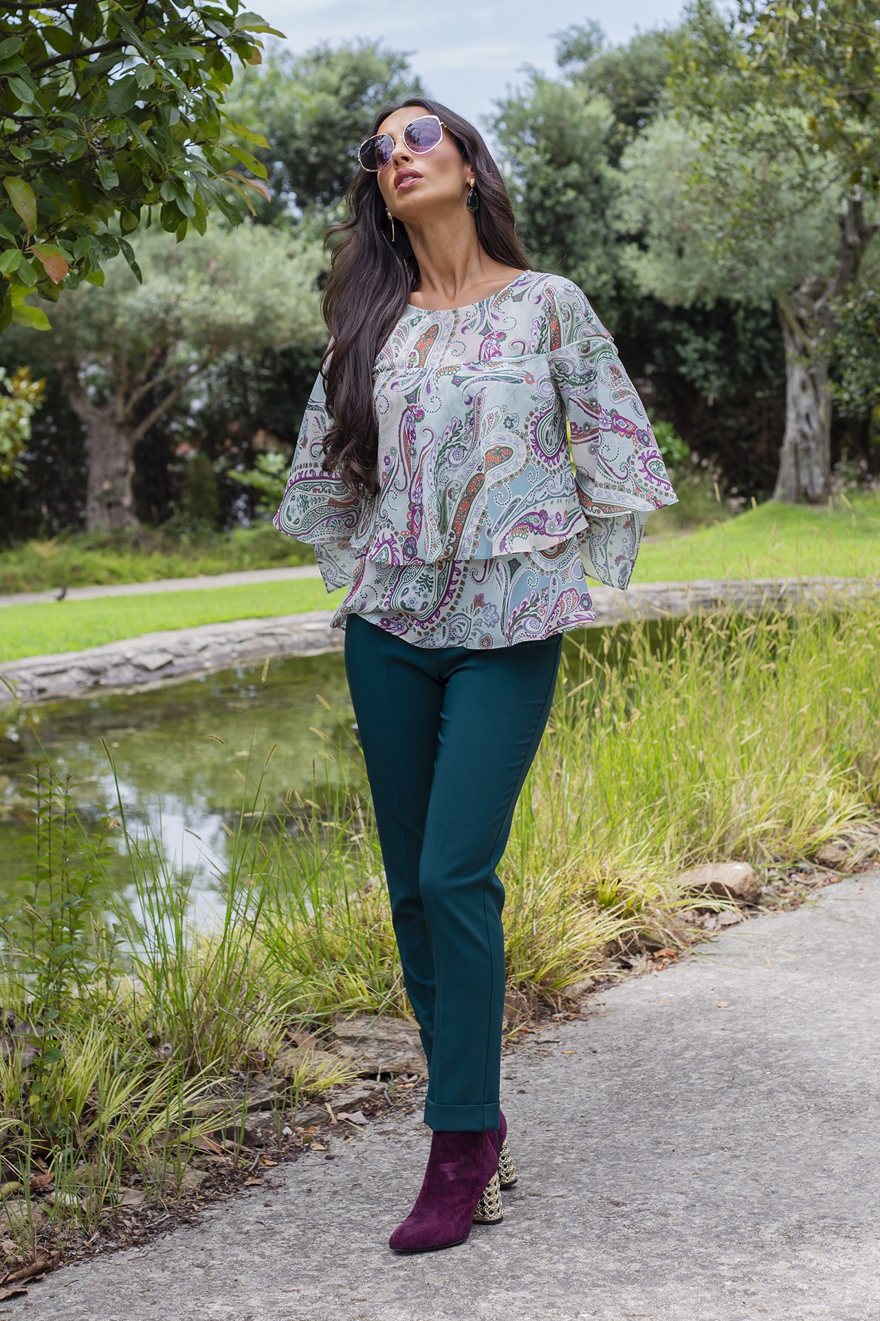 Ruffled tunic
