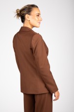 Maxi blazer with eyelets