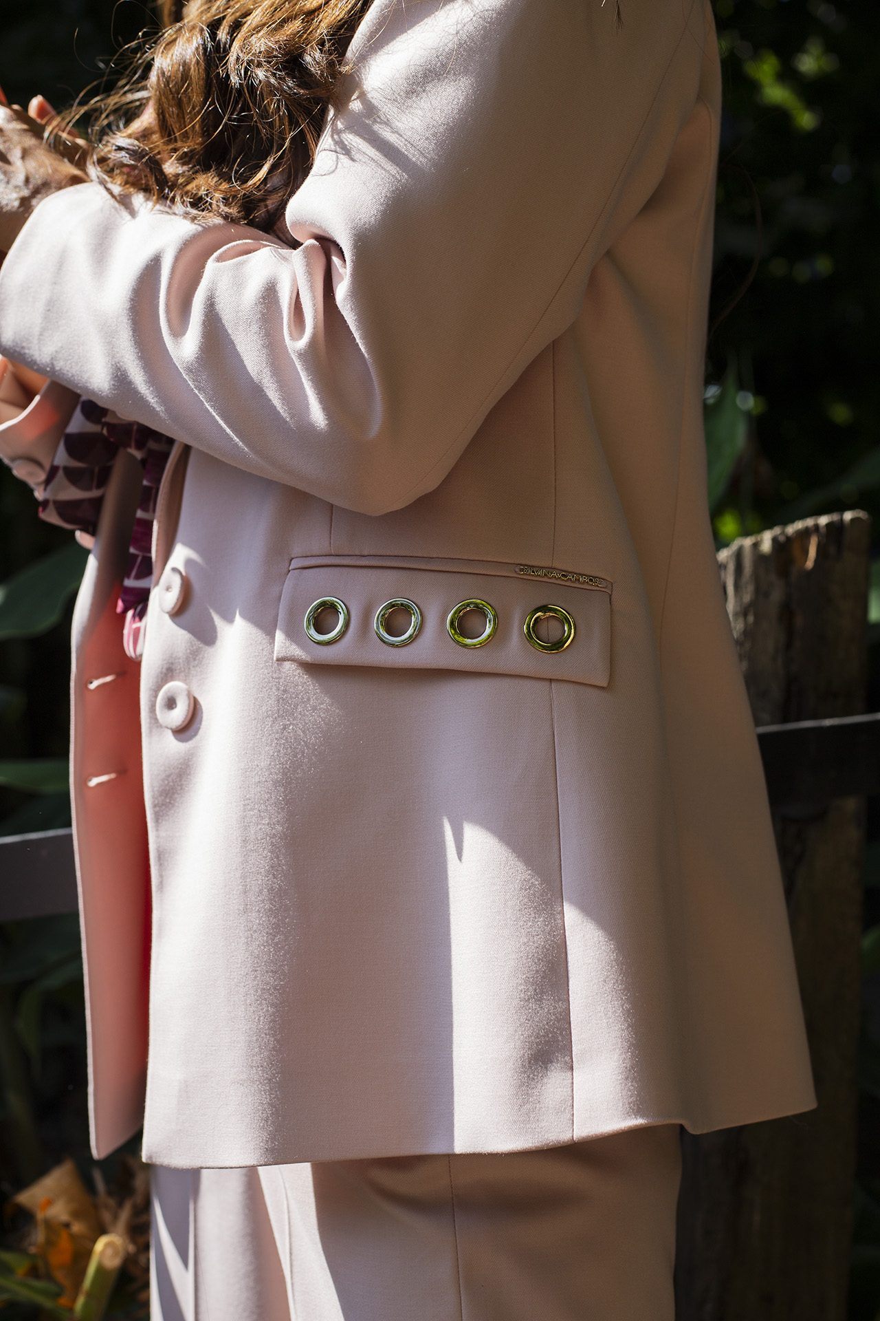 Maxi Blazer with Eyelets