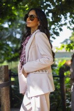 Maxi Blazer with Eyelets