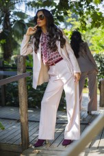 Maxi Blazer with Eyelets