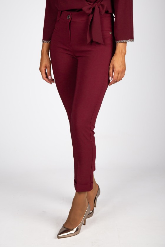 Classic slim fit trousers