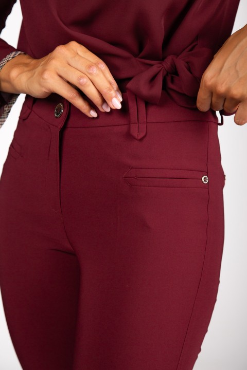 Classic slim fit trousers