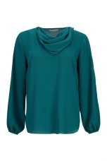 Tunic with adjustable scarf