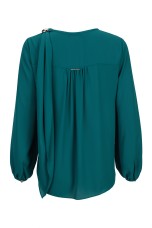 Tunic with adjustable scarf