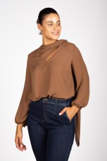 Adjustable scarf tunic