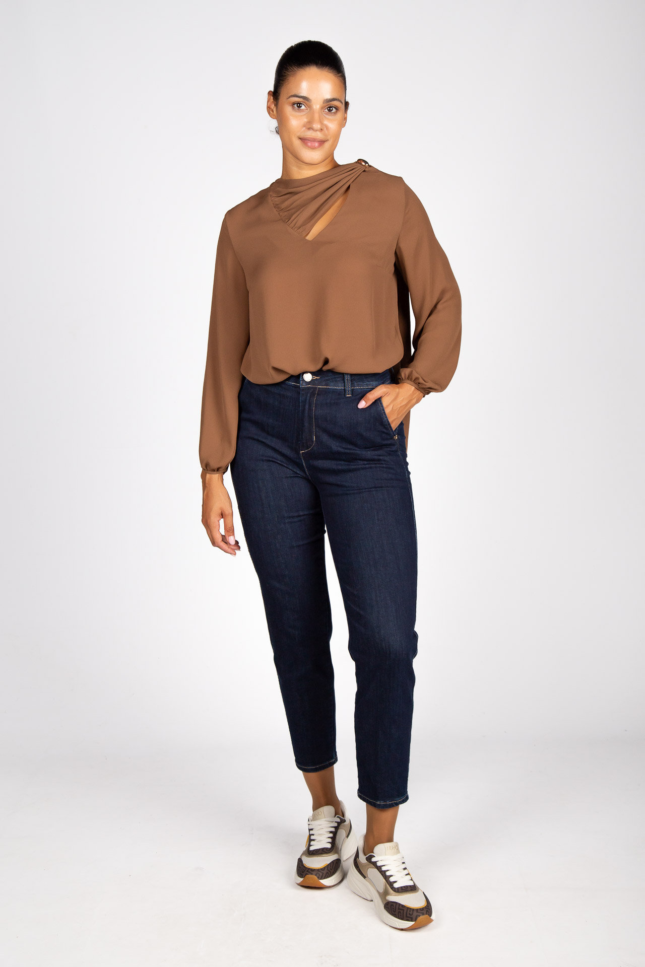Adjustable scarf tunic