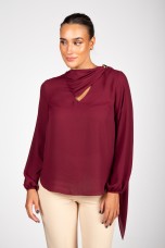 Adjustable scarf tunic