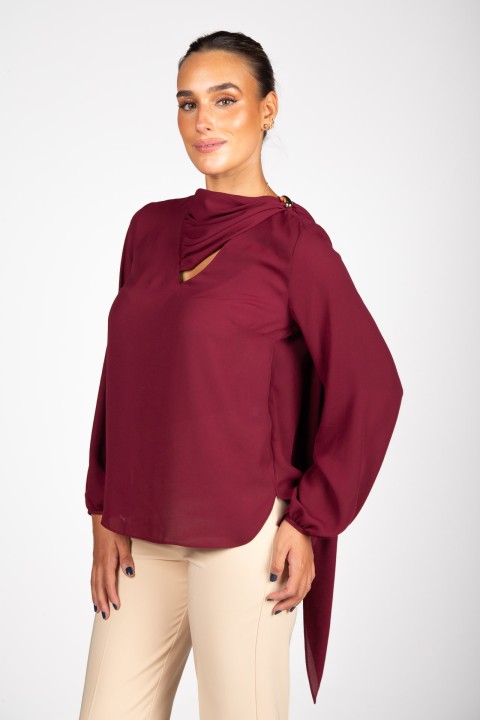 Adjustable scarf tunic